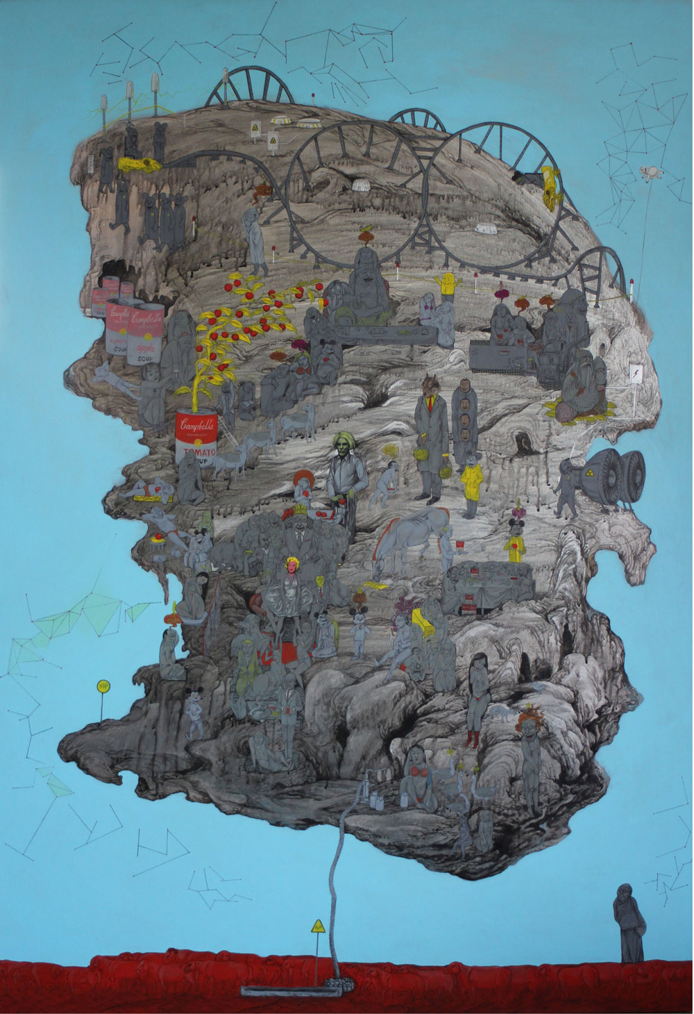 Ein Pop-Art Werk von Baataraa – Großer Nomade